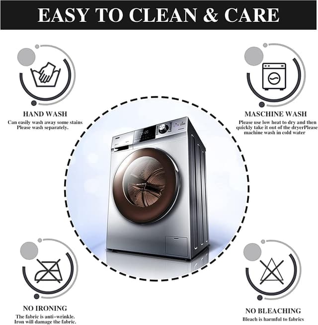 Thumbnail 6 de Jaotto Stuhlhussen 4er-Set für Barhocker – Stretch-Futter abnehmbar, waschbar (schwarz)