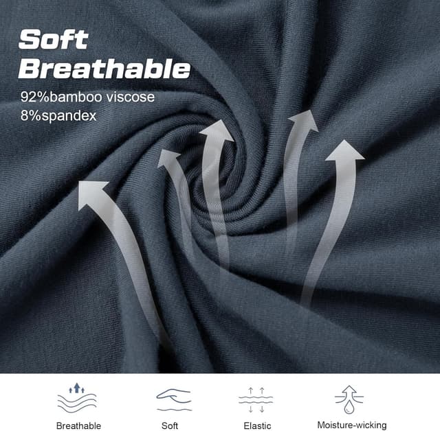 Detalle 2 de BAMBOO COOL Men’s Lounge Sleep Shorts with Pockets (2-Pack)