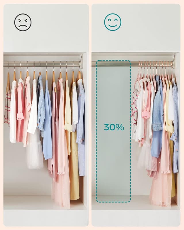 Detalle 2 de SONGMICS Kleiderbügel CRF027P30 30er