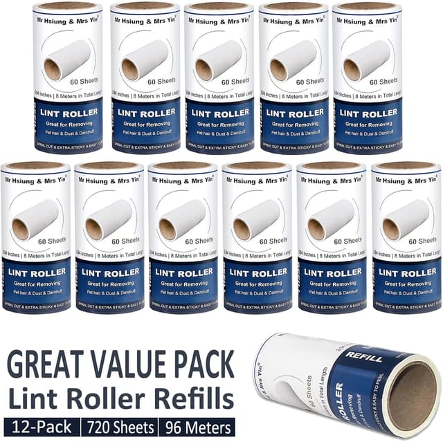 Thumbnail 6 de 720 Sheets Lint Roller Refills 12 Pack 🧹