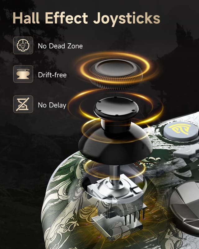 Detalle de EasySMX X15 wireless PC controller with RGB