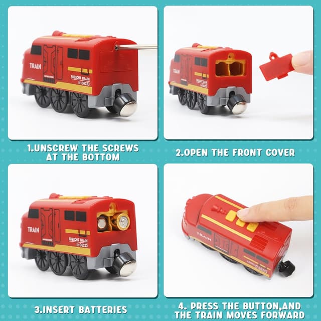 Detalle de XIAPIA Electric Train Set 128 pcs