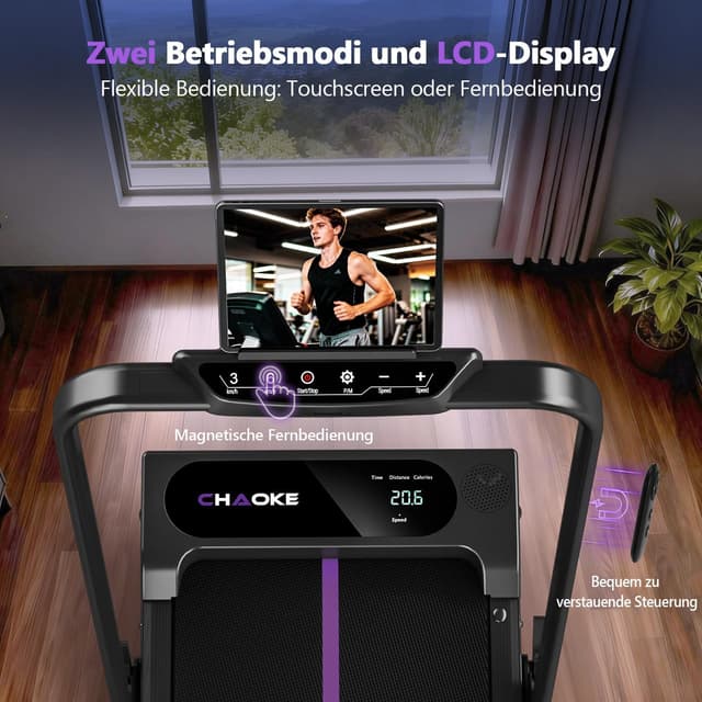 Thumbnail 6 de CHAOKE Laufband 2026 für Zuhause 2,75HP klappbar