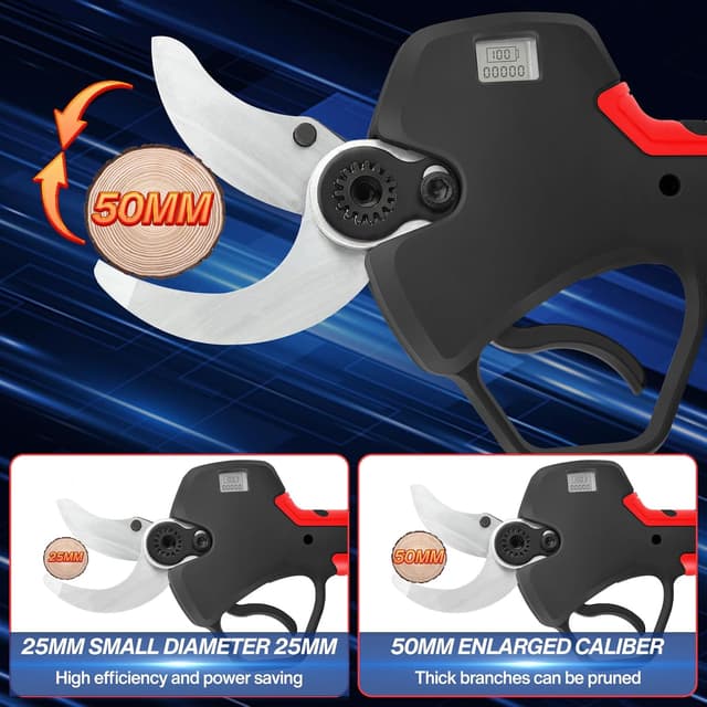 Detalle de NUZEKY forbice potatura batteria 50 mm