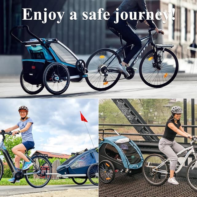 Detalle de VOHESEA Steckachsen-Adapter M12 (160–178 mm) für Fahrradanhänger – mit Distanzstücken