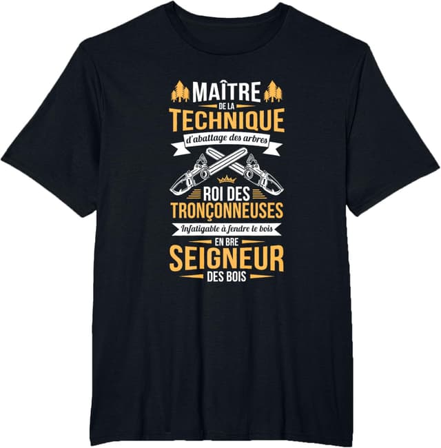 Thumbnail 4 de T-shirt tronçonneuse Rigolo Bûcheron