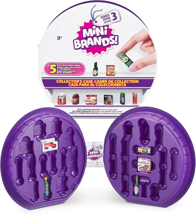 Detalle de Coffret de collection 5 Surprise Mini Brands Global Series 3 par ZURU – Cadeau Fête des Mères