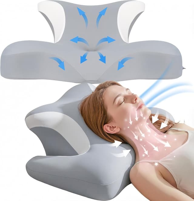 Detalle 2 de COSYLAND Almohada cervical ergonómica 64×48×24 cm