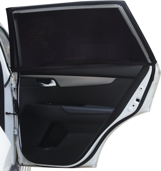 Detalle de Trusiel Tendine Parasole Auto Bambini, confezione da 2 (Nere) per oscurare i vetri e proteggere da UV