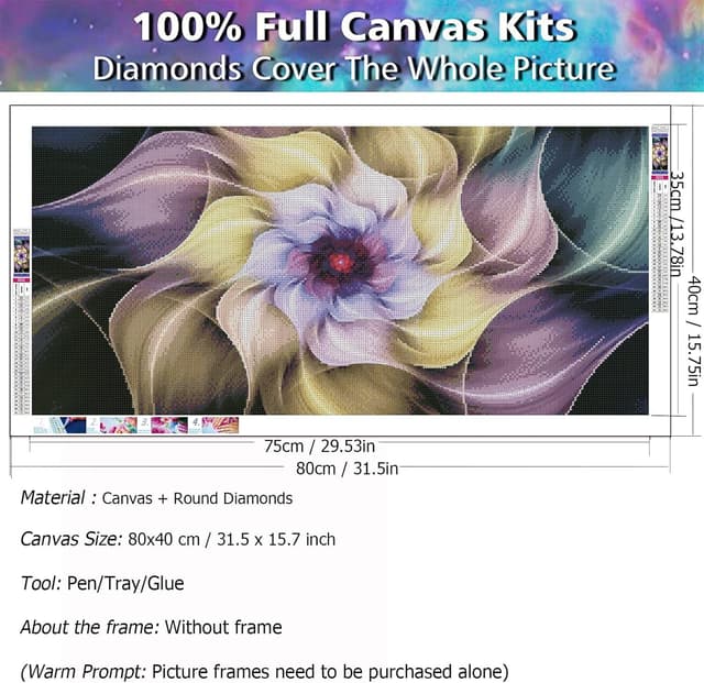 Thumbnail 1 de YALKIN 5D Diamond Painting XXL 40x80 cm