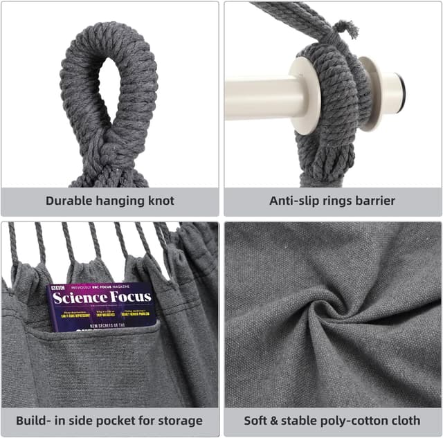 Thumbnail 4 de Ohuhu Hängesessel XL 150 kg