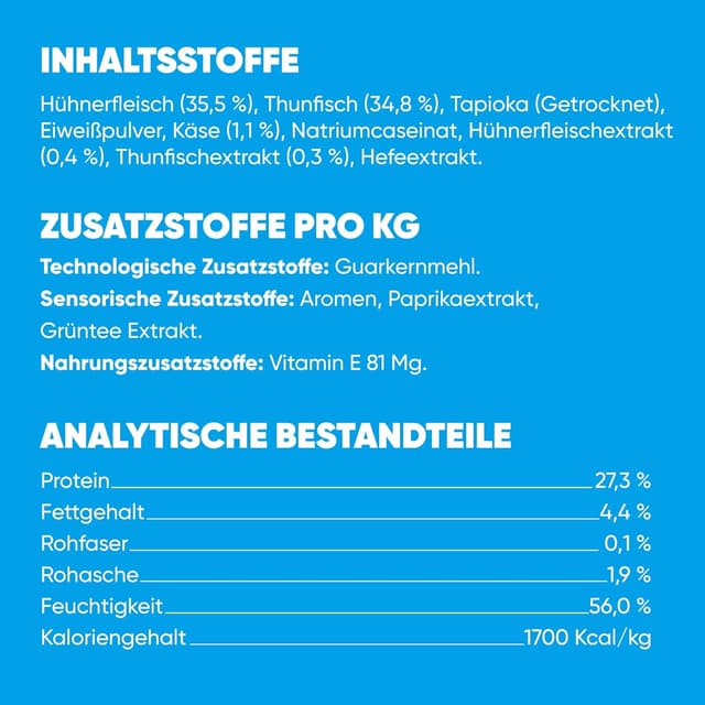 Detalle 2 de INABA Churu Fun Bites Katzenleckerlies mit 35% Huhn & Thunfisch, ohne Getreide & ohne Zucker – 96 g