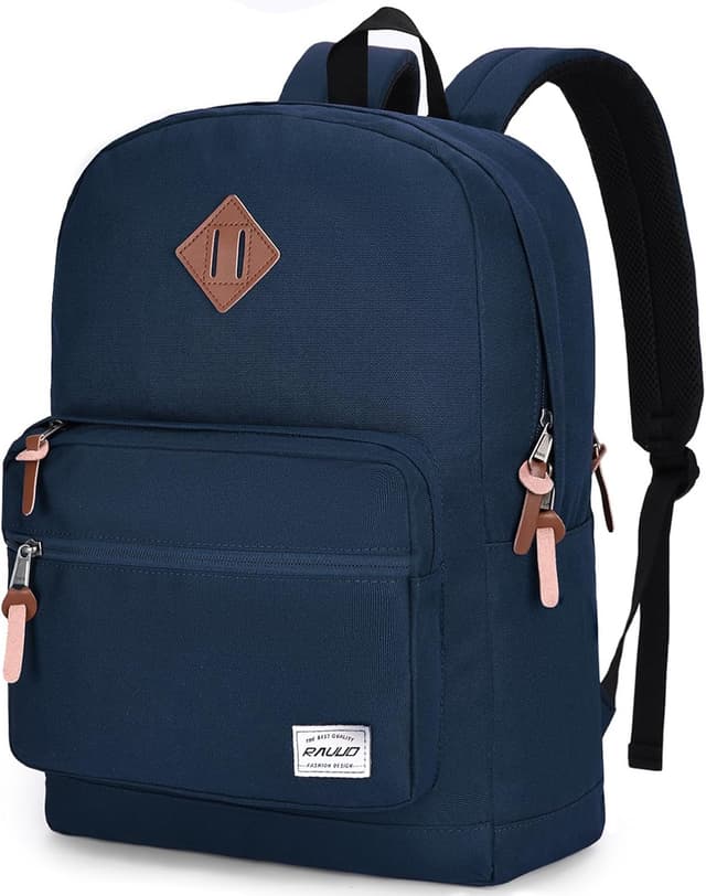 Detalle de RAVUO Water-Resistant Backpack for Men (15.6 inch laptop) – Blue