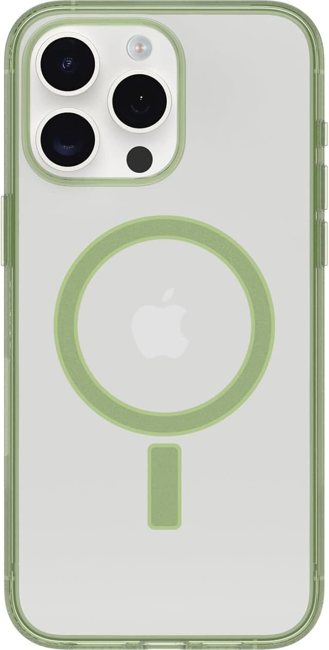 Detalle 2 de OtterBox Clear Case con MagSafe per iPhone 15 Plus: protezione sottile e compatibile con ricarica wireless