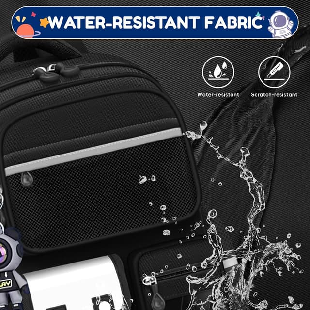 Thumbnail 4 de Amythe Cartable pour garçon Noir Grande capacité