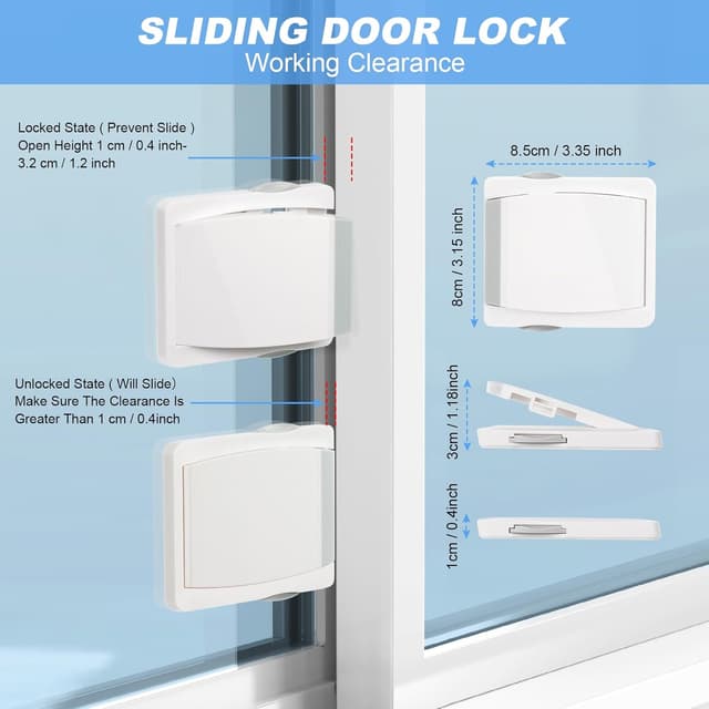 Thumbnail 1 de Vicloon Blocco di sicurezza finestra 2 pezzi