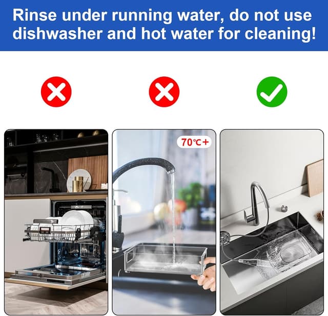 Detalle 2 de Diwoker Kühlschrank Organizer stapelbar (8er Set) – transparente Aufbewahrungsboxen mit Griff