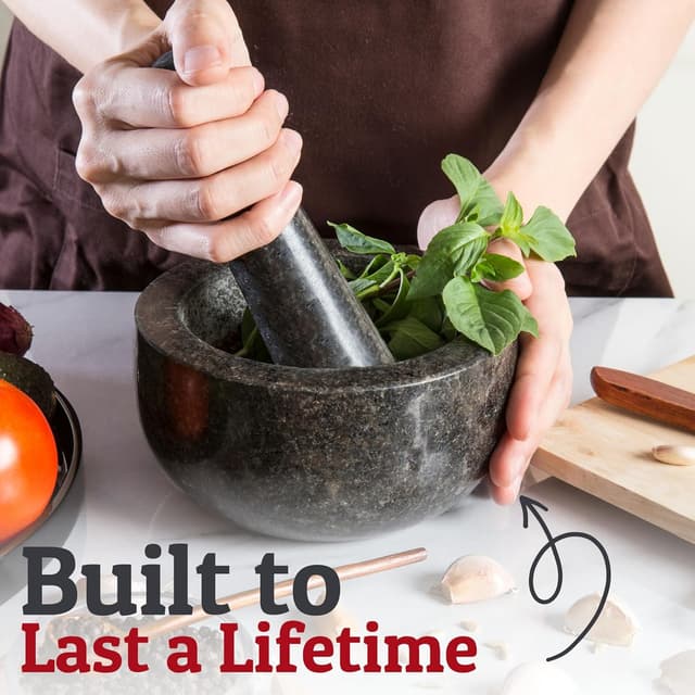 Thumbnail 1 de Priority Chef Heavy Duty Mortar and Pestle 1.5 Cup 🥣