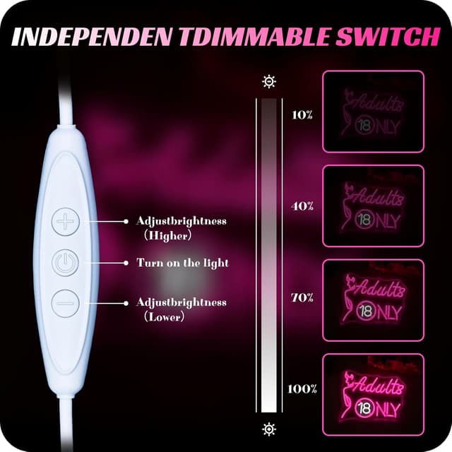 Detalle 2 de LED-Neon Schild Wanxing Beauty Neon 5V/2A