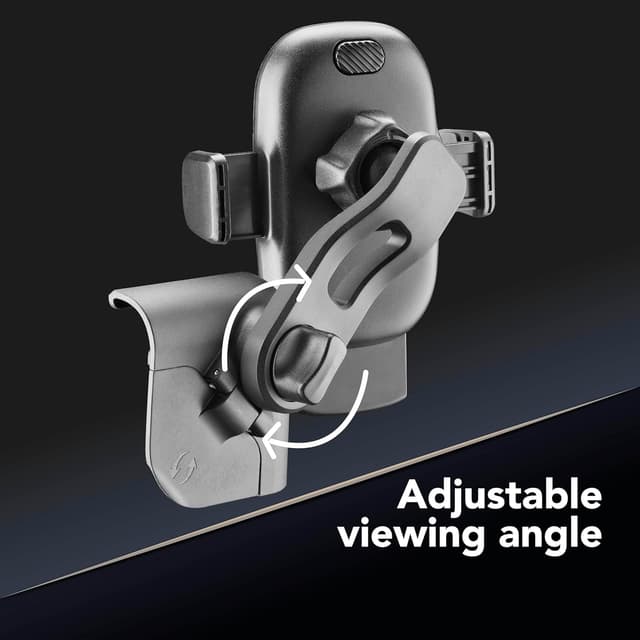 Detalle de Cellularline Hug Screen Tesla Car Holder con fissaggio adesivo 3M e rotazione 360°