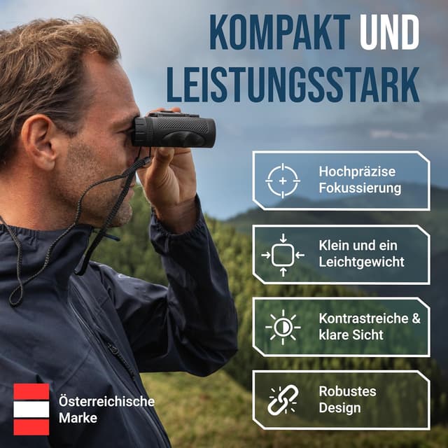 Detalle 2 de ZIRBITZ HD Fernglas 8x25 kompakt für Outdoor