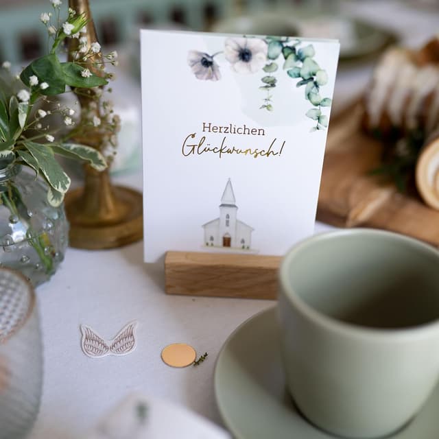 Detalle 2 de Papierdrachen Glückwunschkarten Set 6 DIN A6