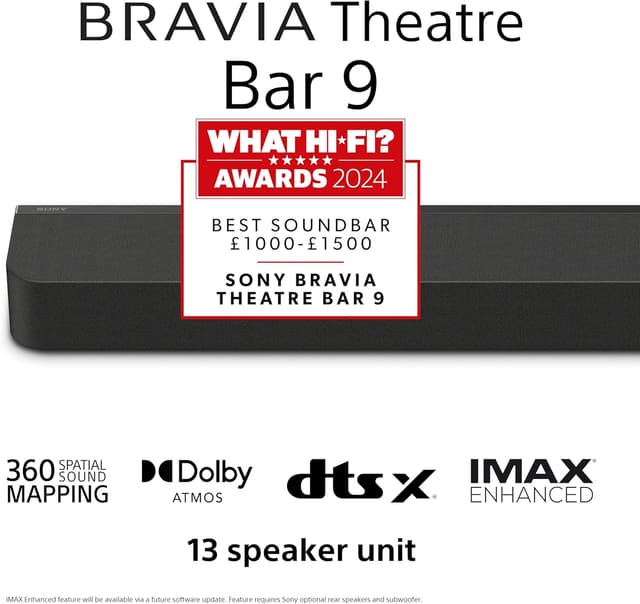 Detalle 2 de Sony BRAVIA Theatre Bar 9 Dolby Atmos 13-speaker Soundbar