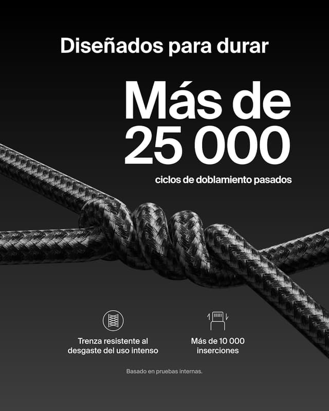 Thumbnail 2 de Belkin Pack 2 Cables USB-C Trenzados 1.5m ⚡ Carga Rápida