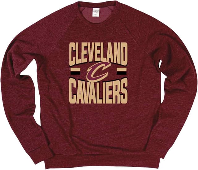 Detalle 2 de Blue 84 NBA Officially Licensed Tri-blend Crewneck Sweatshirt (Cleveland Cavaliers) – Unisex