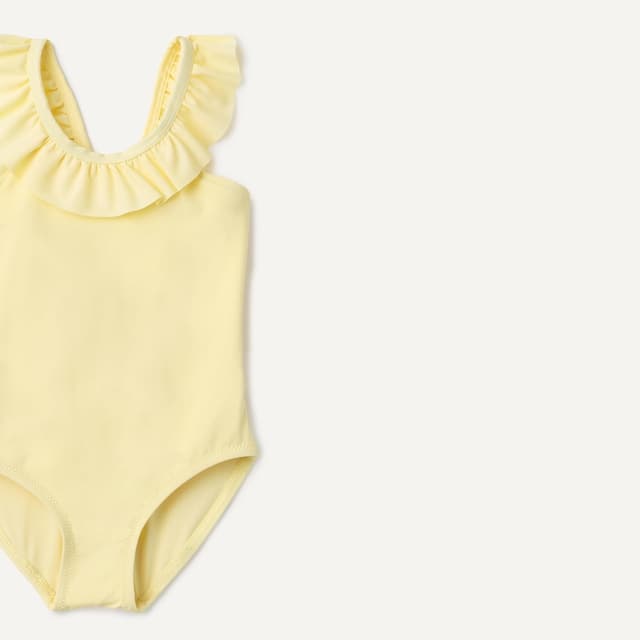 Detalle de Amazon Essentials Fille : maillot de bain une pièce à volants