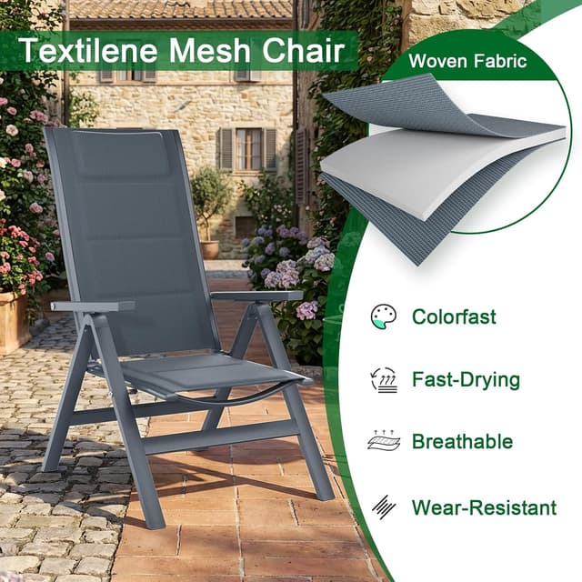 Thumbnail 2 de JUMMICO Sdraio da Esterno 7 Regolazioni 160 kg