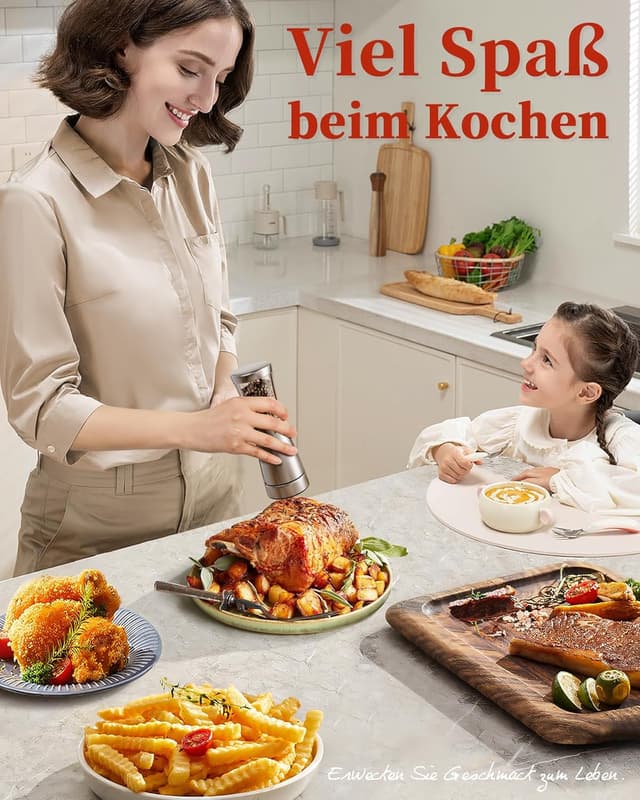 Thumbnail 6 de Elektrische Gewürzmühlen 2er Set 4,5 oz 🧂