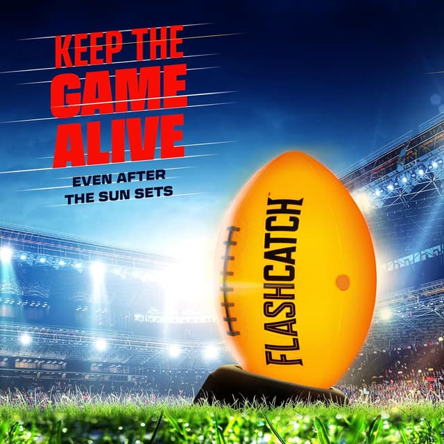 Detalle de Light Up Football (Glow in the Dark) — Size 6 FlashCatch LED Ball for Boys Ages 8–15+