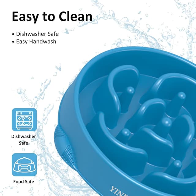 Thumbnail 6 de YINEYA Slow Feeder Dog Bowl (Interactive, Anti-bloat) with Non-slip Base