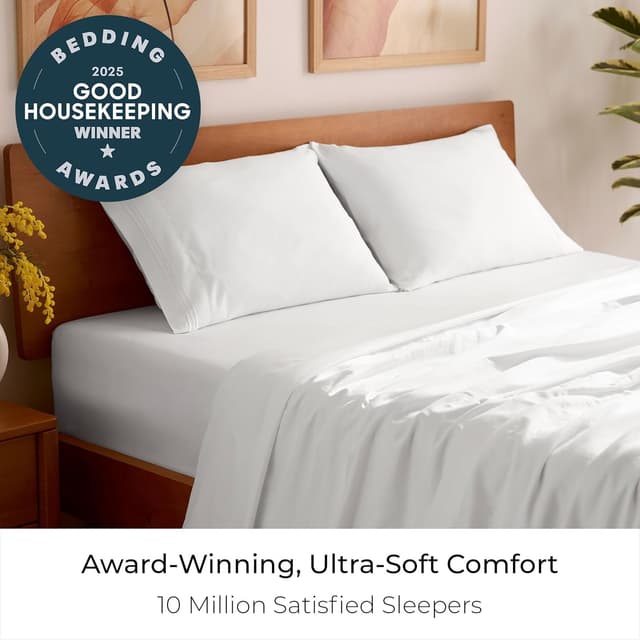 Detalle 2 de Mellanni Queen Sheets Set 4‑PC, Queen 16" Deep