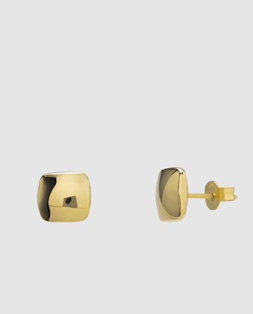 Detalle de Black & White Pendientes de oro amarillo 💍