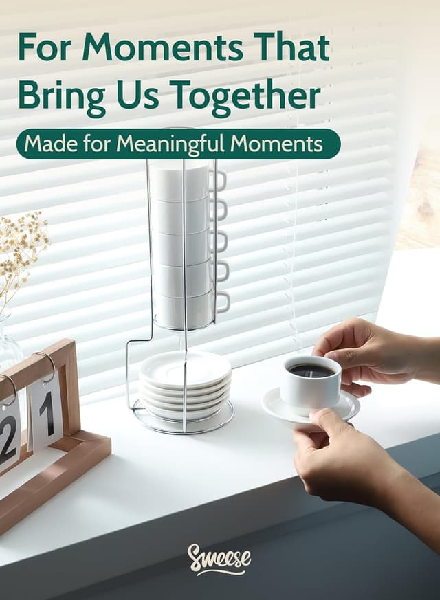 Detalle 2 de Sweese 2.5 oz espresso cups set of 4