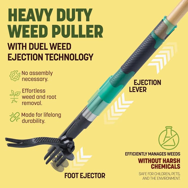 Thumbnail 4 de Papa's Tools Weed Puller 44" Stand Up Weeder 📏