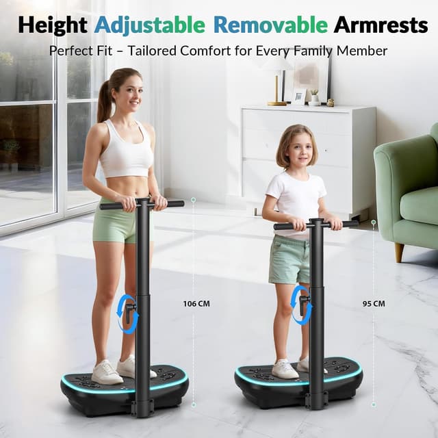 Detalle 2 de EvoSpark 2026 Upgrade 2D&4D Vibration Plate (3 motors, adjustable handles)
