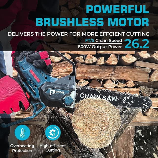 Thumbnail 1 de Bosch 18V 8‑Zoll Akku-Kettensäge, bürstenlos ⛏