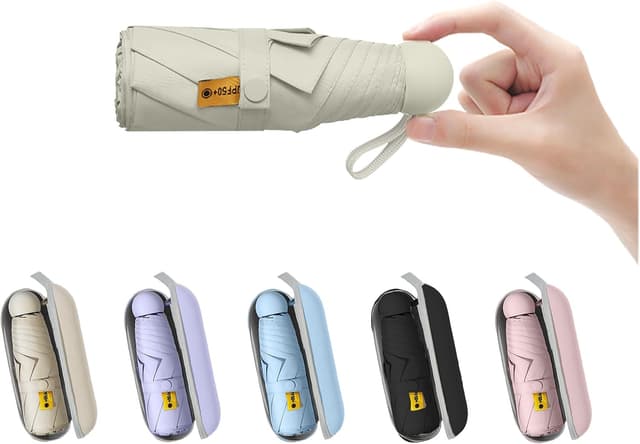Detalle de BAODINI mini travel sun umbrella UPF 50+
