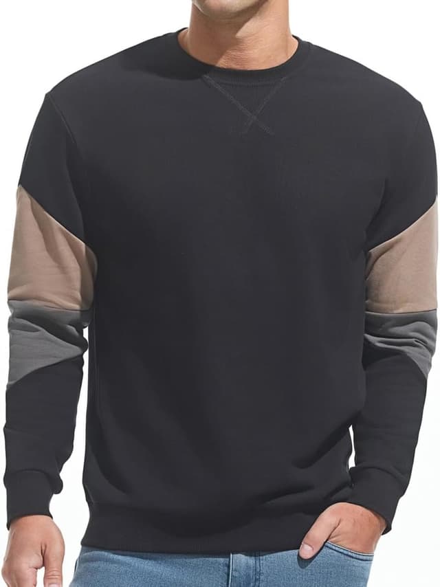 Detalle de VEIISAR Herren Sweatshirt Rundhals 280 g/m²