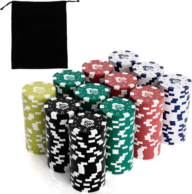 Detalle de LUOBAO Poker Chips 200 pcs Set 🎲