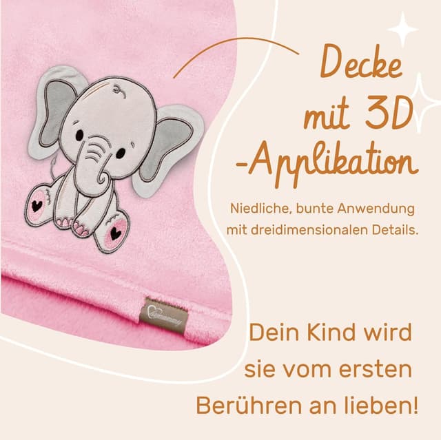 Thumbnail 4 de Be Mammy couverture chaude bébé peluche 3D