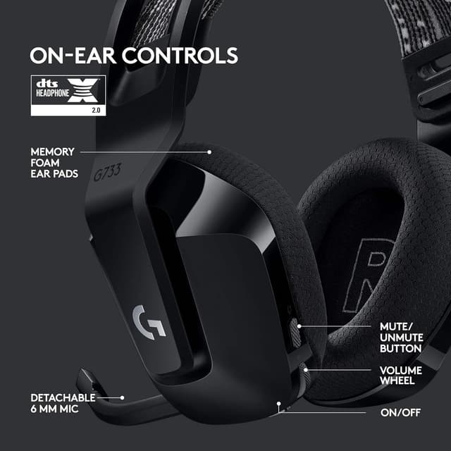 Thumbnail 5 de Logitech G733 Wireless Gaming Headset 29h
