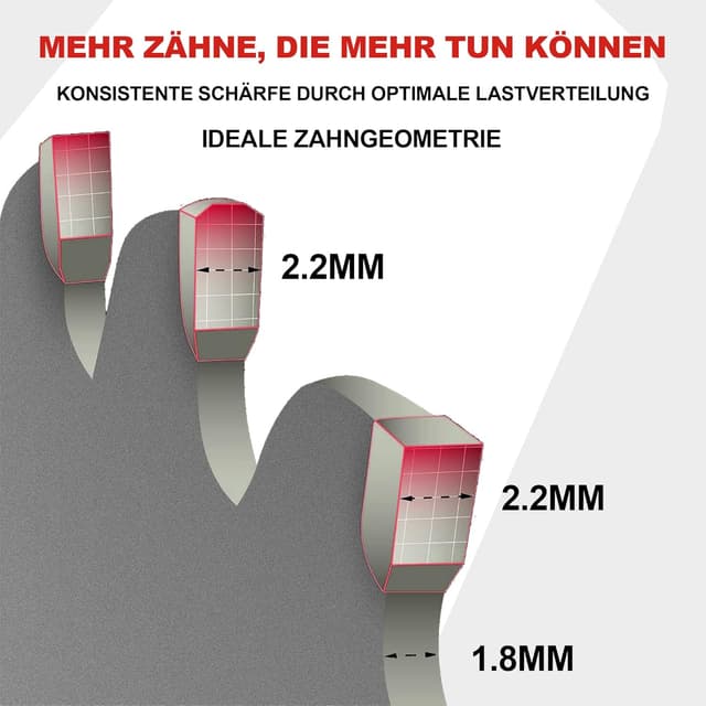 Detalle de BATIOPV Kreissägeblatt 216 x 30 mm für Metall (Stahl & Aluminium) – Hartmetall, 60 Zähne