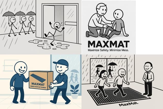 Thumbnail 3 de MaxMat Extra Large Commercial Floor Mat 3 x 5 ft