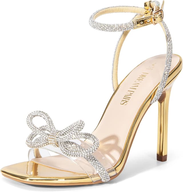 Detalle de Double Bowknots Crystal Sandals, 3.94