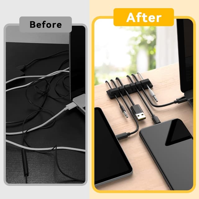 Thumbnail 6 de AGPTEK Clips organiseur de câble 5 pcs