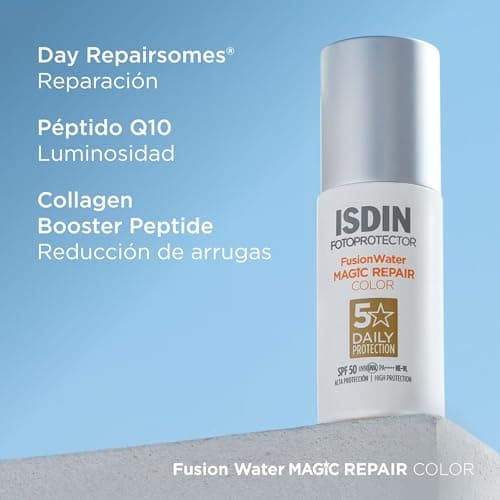 Thumbnail 7 de ISDIN Foto Protector Magic Repair Fusion Water Color SPF 50 (50 ml) con color y triple acción anti-fotoenvejecimiento